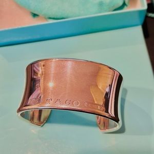 Tiffany Sterling Silver Cuff large wide classic